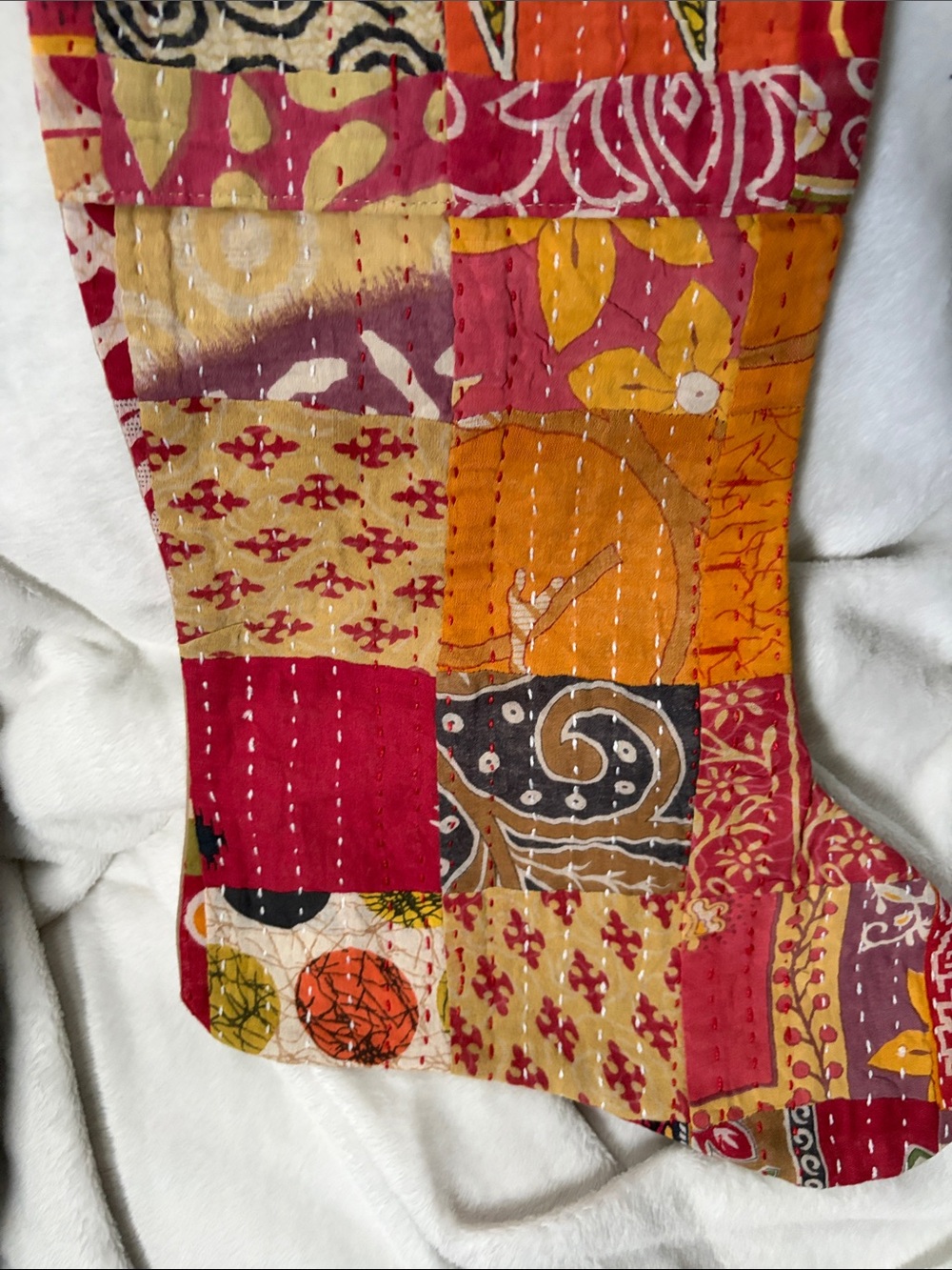 Patchwork Quilted Stocking - Picture 3 of 5